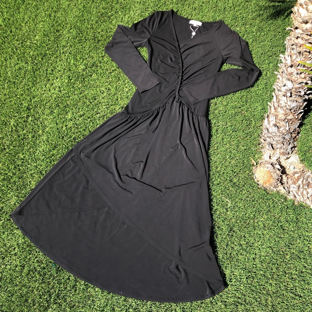 Lenon High Low  Black Dress
